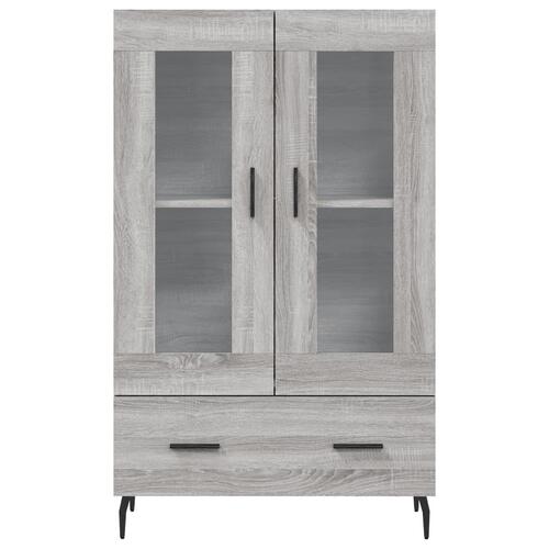 Skab 69,5x31x115 cm konstrueret træ grå sonoma-eg