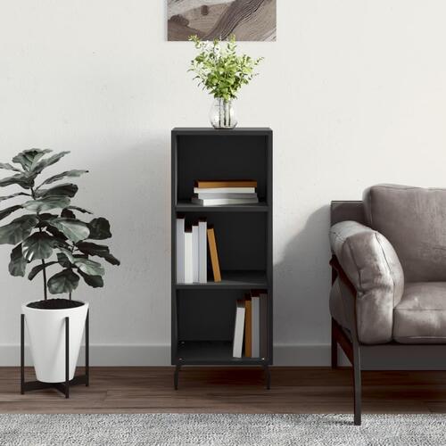 Skænk 34,5x32,5x90 cm konstrueret træ sort