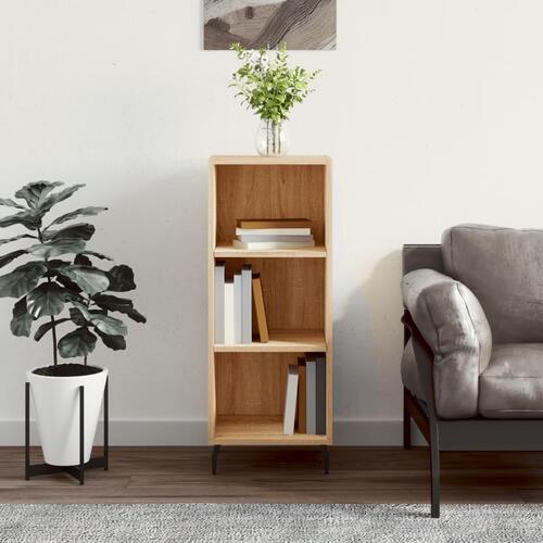Skænk 34,5x32,5x90 cm konstrueret træ sonoma-eg