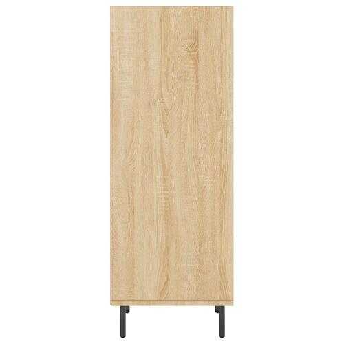 Skænk 34,5x32,5x90 cm konstrueret træ sonoma-eg