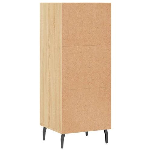 Skænk 34,5x32,5x90 cm konstrueret træ sonoma-eg