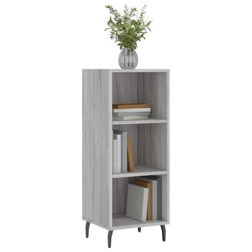 Skænk 34,5x32,5x90 cm konstrueret træ grå sonoma-eg