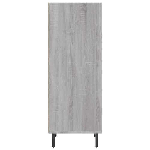 Skænk 34,5x32,5x90 cm konstrueret træ grå sonoma-eg