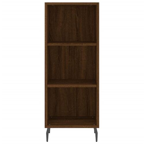 Skænk 34,5x32,5x90 cm konstrueret træ brun egetræsfarve