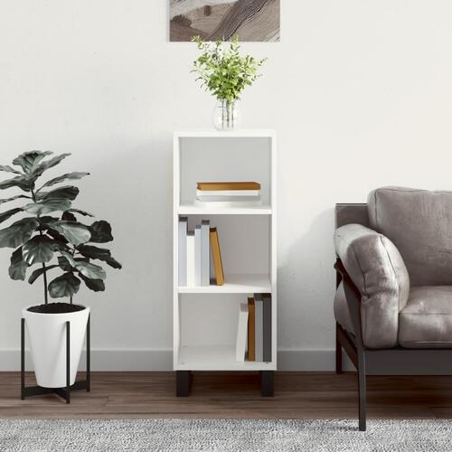 Skænk 34,5x32,5x90 cm konstrueret træ hvid