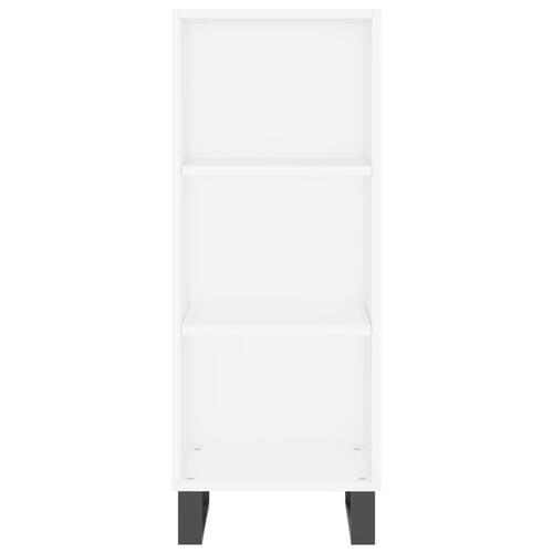 Skænk 34,5x32,5x90 cm konstrueret træ hvid