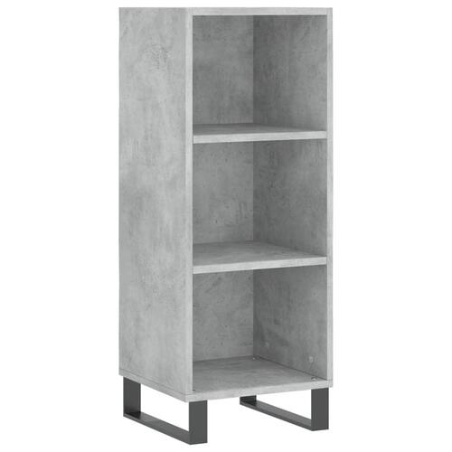 Skænk 34,5x32,5x90 cm konstrueret træ betongrå