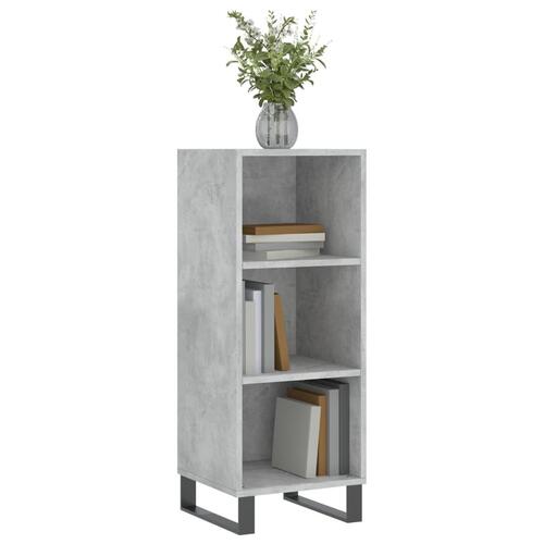 Skænk 34,5x32,5x90 cm konstrueret træ betongrå