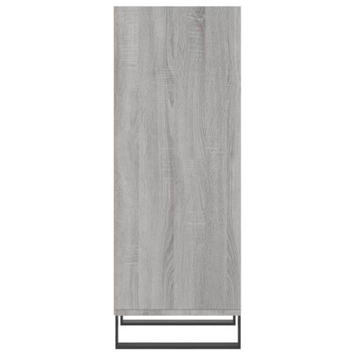 Skænk 34,5x32,5x90 cm konstrueret træ grå sonoma-eg