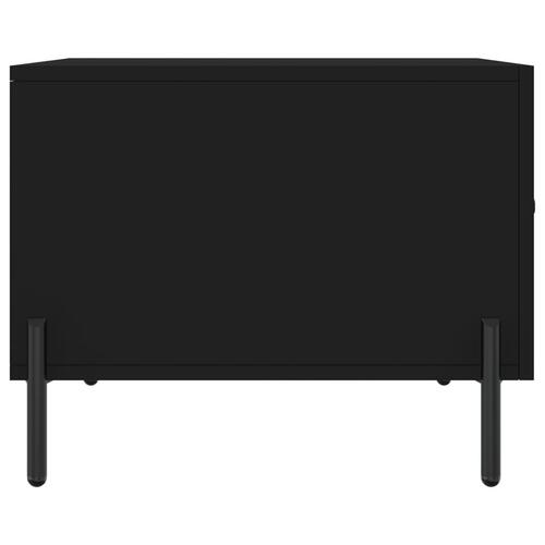 Sofabord 50x50x40 cm konstrueret træ sort