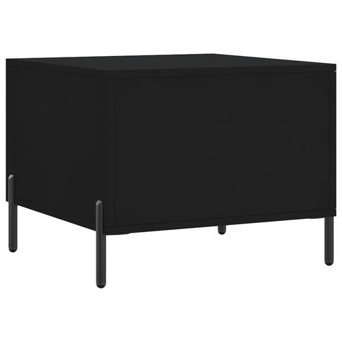 Sofabord 50x50x40 cm konstrueret træ sort