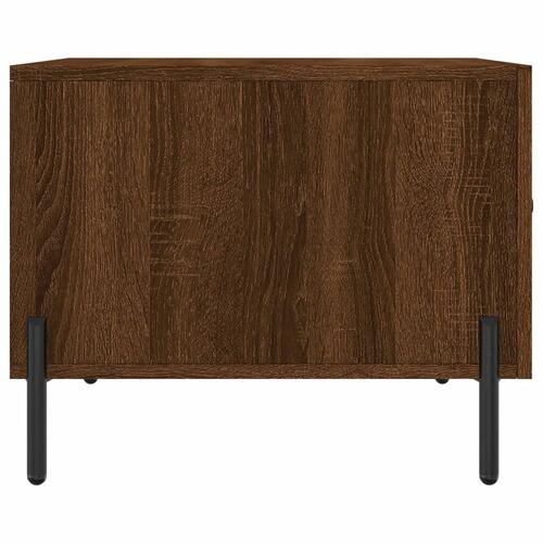 Sofabord 50x50x40 cm konstrueret træ brun egetræsfarve