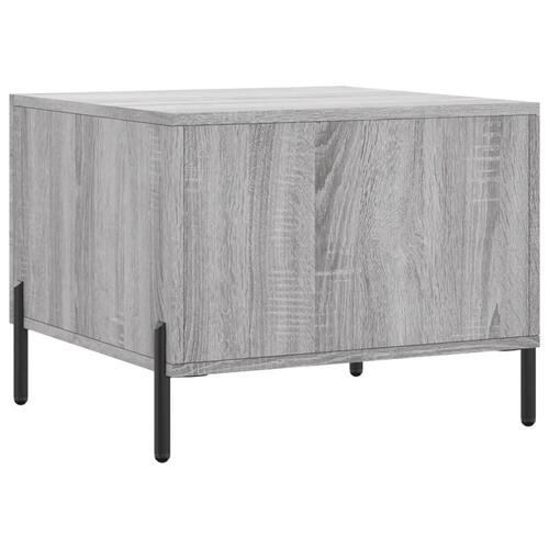 Sofabord 50x50x40 cm konstrueret træ grå sonoma-eg