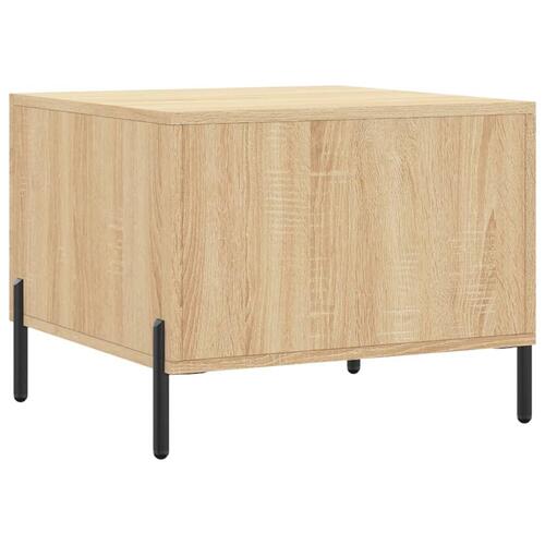 Sofabord 50x50x40 cm konstrueret træ sonoma egetræsfarve