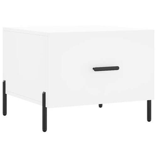 Sofabord 50x50x40 cm konstrueret træ hvid