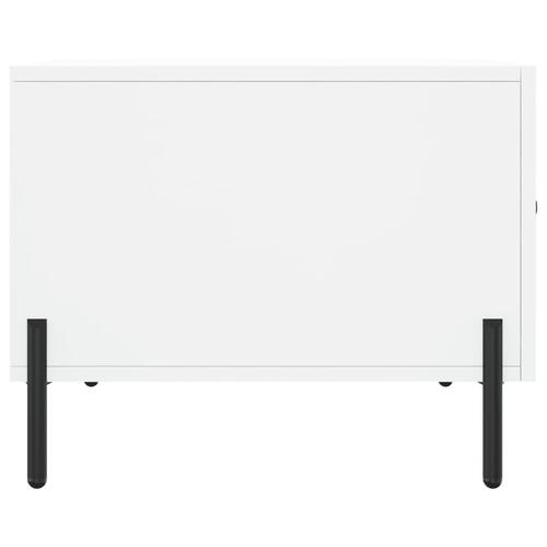 Sofabord 50x50x40 cm konstrueret træ hvid