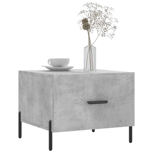 Sofabord 50x50x40 cm konstrueret træ betongrå