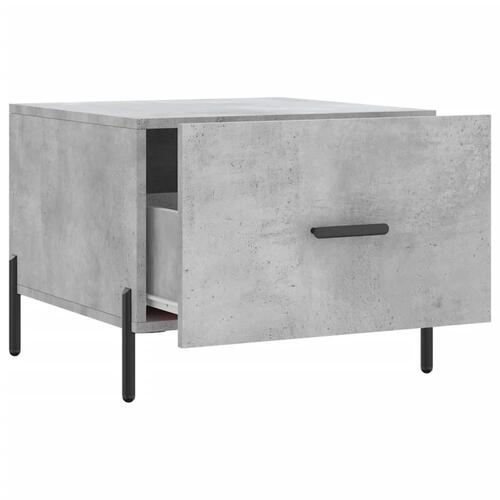 Sofabord 50x50x40 cm konstrueret træ betongrå