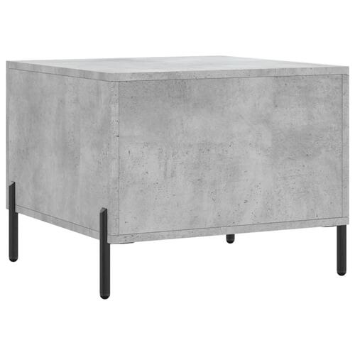 Sofabord 50x50x40 cm konstrueret træ betongrå