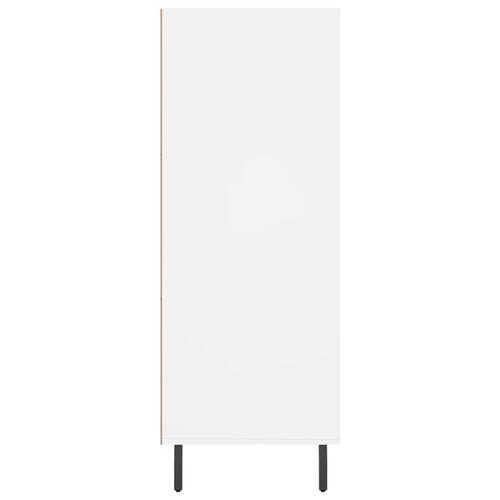 Skab 69,5x32,5x90 cm konstrueret træ hvid