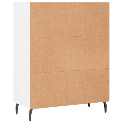 Skab 69,5x32,5x90 cm konstrueret træ hvid