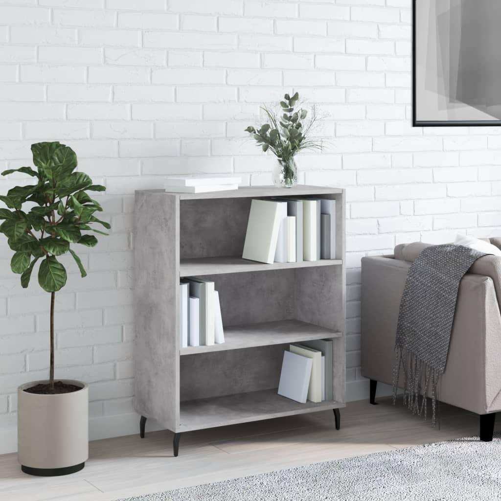 Skab 69,5x32,5x90 cm konstrueret træ betongrå