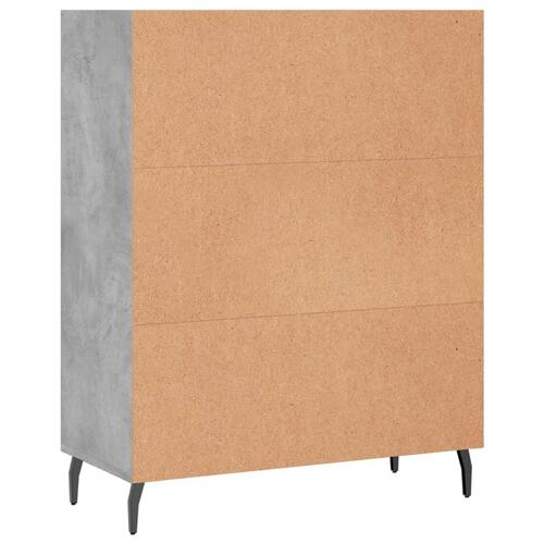 Skab 69,5x32,5x90 cm konstrueret træ betongrå