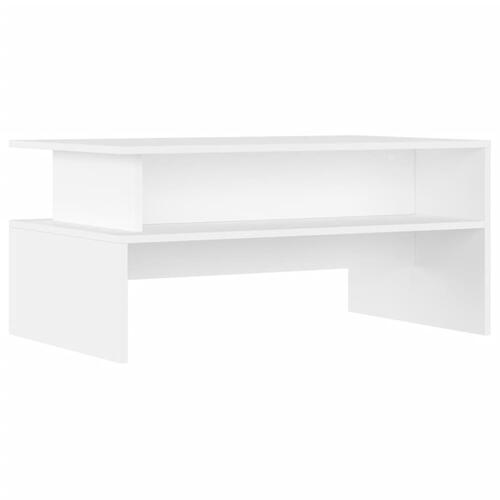 Sofabord 90x55x42,5 cm konstrueret træ hvid