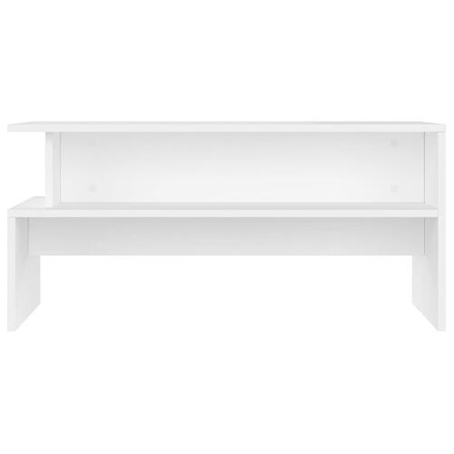 Sofabord 90x55x42,5 cm konstrueret træ hvid