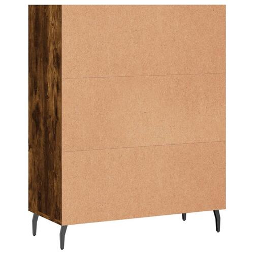 Skab 69,5x32,5x90 cm konstrueret træ røget sonoma-eg