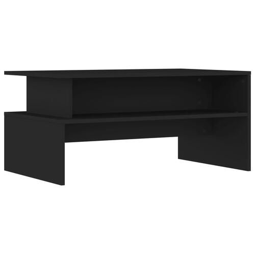 Sofabord 90x55x42,5 cm konstrueret træ sort