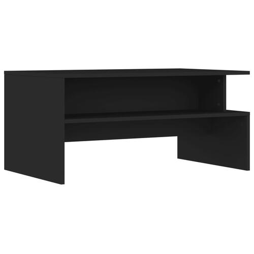 Sofabord 90x55x42,5 cm konstrueret træ sort