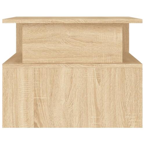 Sofabord 90x55x42,5 cm konstrueret træ sonoma-eg