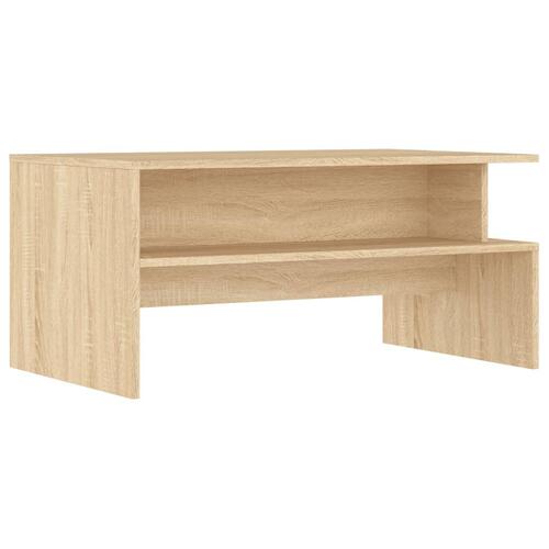 Sofabord 90x55x42,5 cm konstrueret træ sonoma-eg