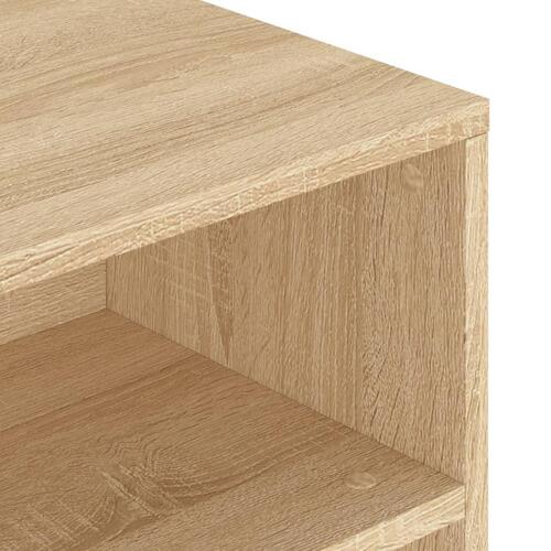 Sofabord 90x55x42,5 cm konstrueret træ sonoma-eg