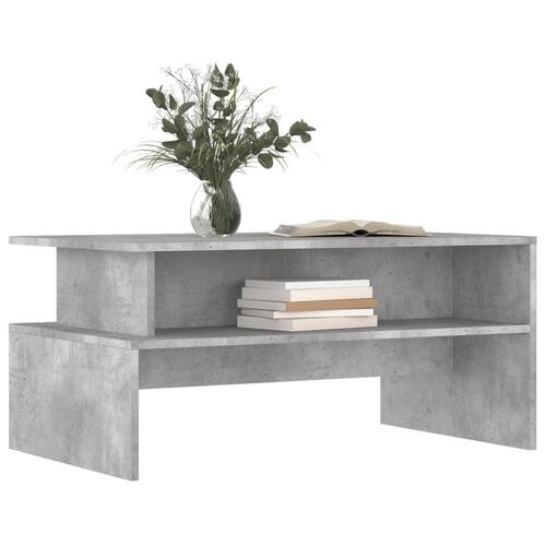 Sofabord 90x55x42,5 cm konstrueret træ betongrå