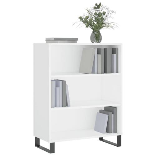 Skab 69,5x32,5x90 cm konstrueret træ hvid