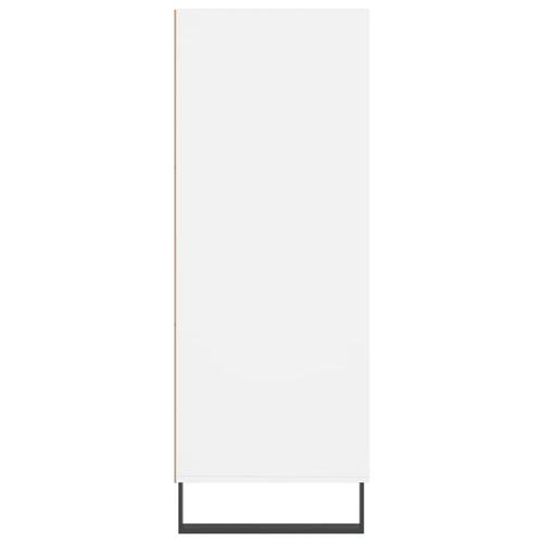 Skab 69,5x32,5x90 cm konstrueret træ hvid