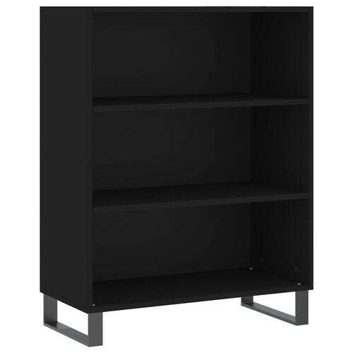 Skab 69,5x32,5x90 cm konstrueret træ sort