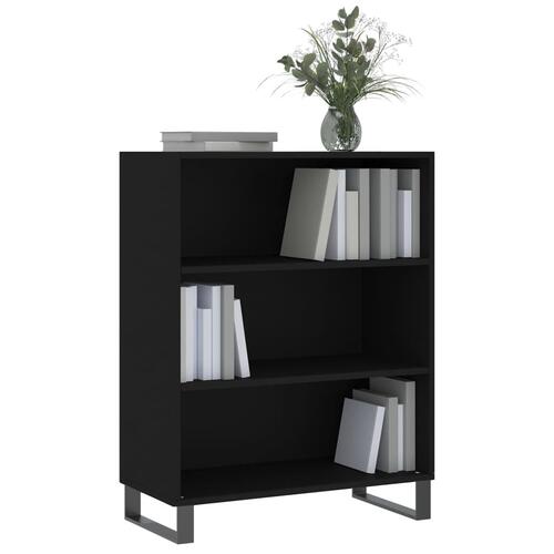 Skab 69,5x32,5x90 cm konstrueret træ sort