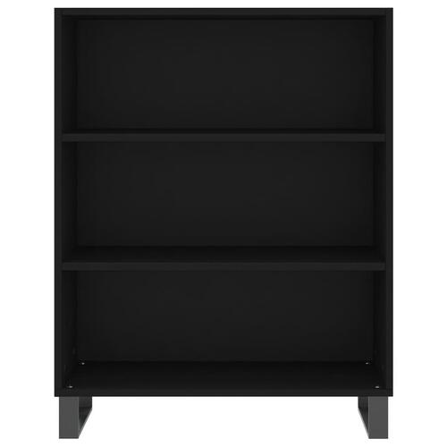 Skab 69,5x32,5x90 cm konstrueret træ sort