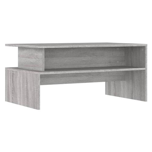 Sofabord 90x55x42,5 cm konstrueret træ grå sonoma-eg