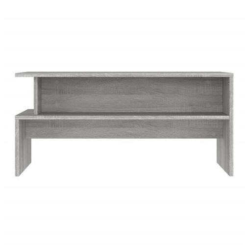 Sofabord 90x55x42,5 cm konstrueret træ grå sonoma-eg