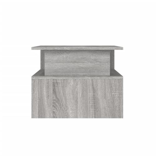 Sofabord 90x55x42,5 cm konstrueret træ grå sonoma-eg