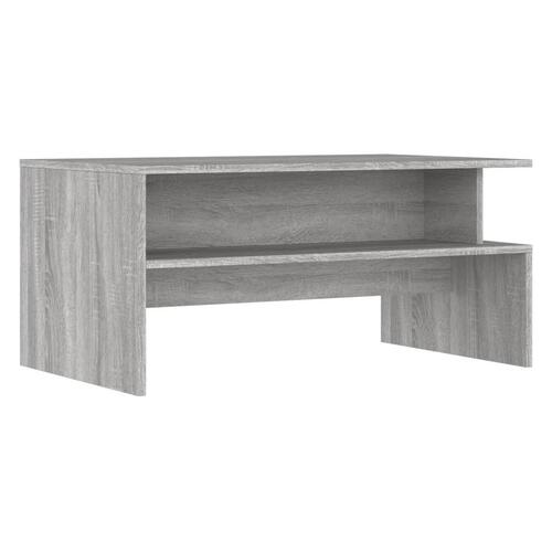 Sofabord 90x55x42,5 cm konstrueret træ grå sonoma-eg