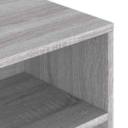 Sofabord 90x55x42,5 cm konstrueret træ grå sonoma-eg