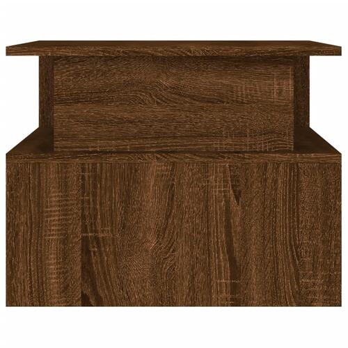 Sofabord 90x55x42,5 cm konstrueret træ brun egetræsfarve