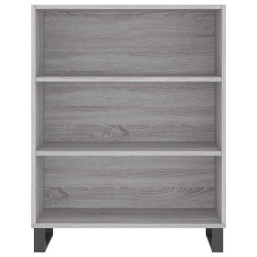 Skab 69,5x32,5x90 cm konstrueret træ grå sonoma-eg