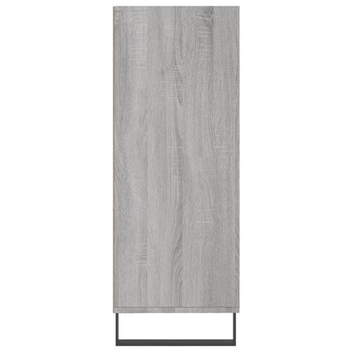 Skab 69,5x32,5x90 cm konstrueret træ grå sonoma-eg