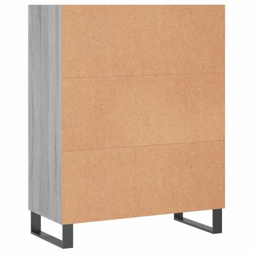Skab 69,5x32,5x90 cm konstrueret træ grå sonoma-eg
